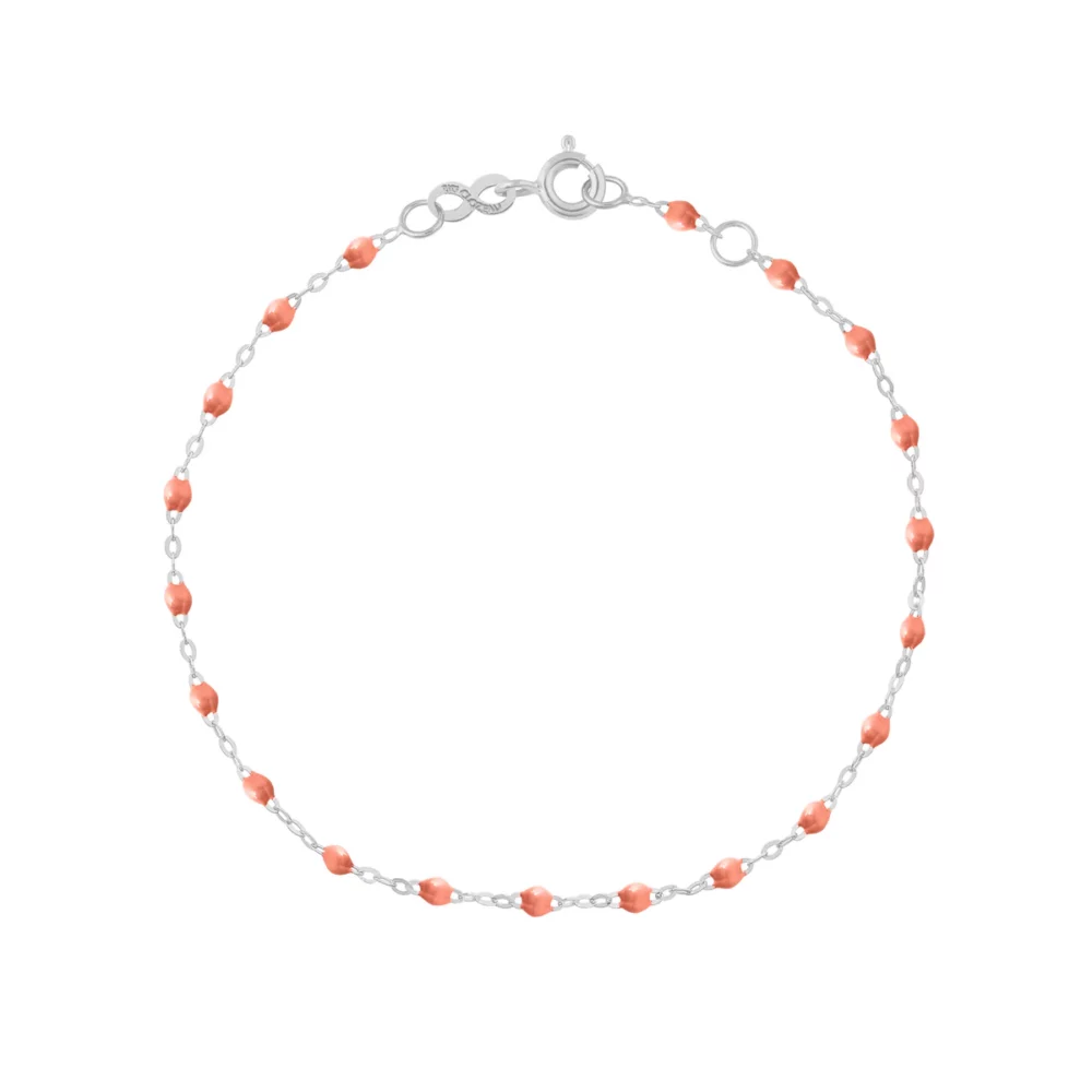 Bracelet Saumon Classique Gigi, or gris, 17 cm