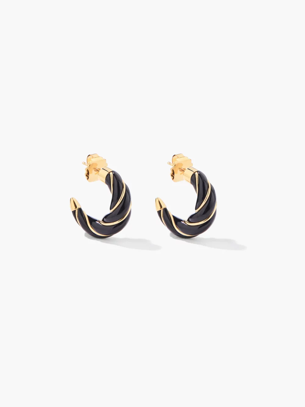 Aurélie Bidermann - Boucles d'oreilles Diana noires