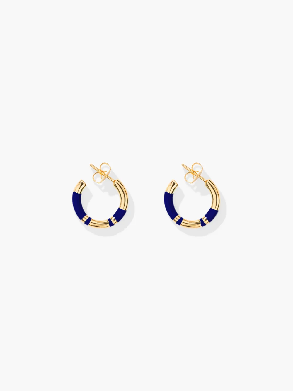 Aurélie Bidermann - Mini crèoles Positano bleu lapis