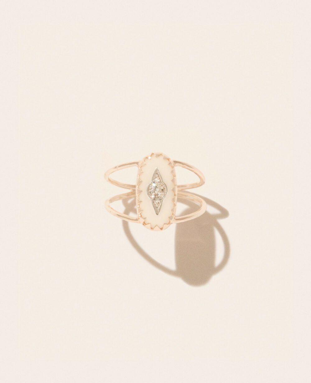 Bague MAHE BLANC