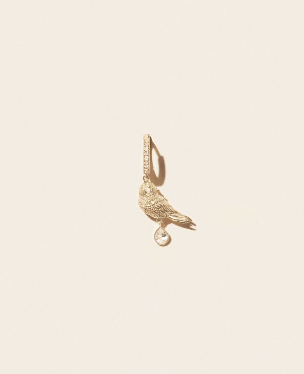 Boucle d'oreille PALERME BIRD