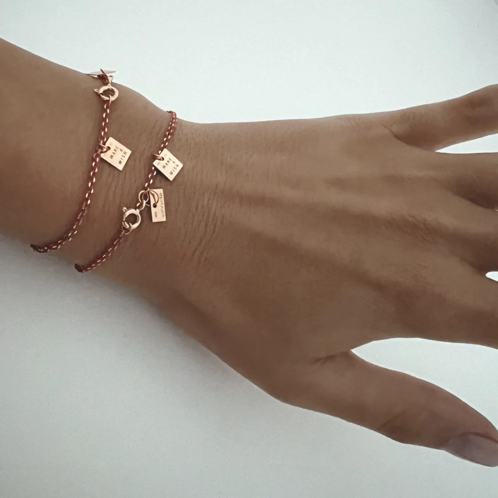 VANRYCKE - Bracelet Make a wish émaille rouge – Image 4