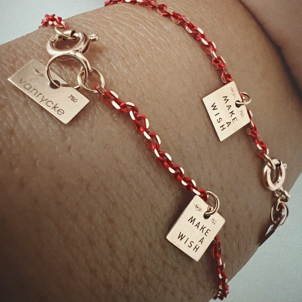 VANRYCKE - Bracelet Make a wish émaille rouge – Image 3