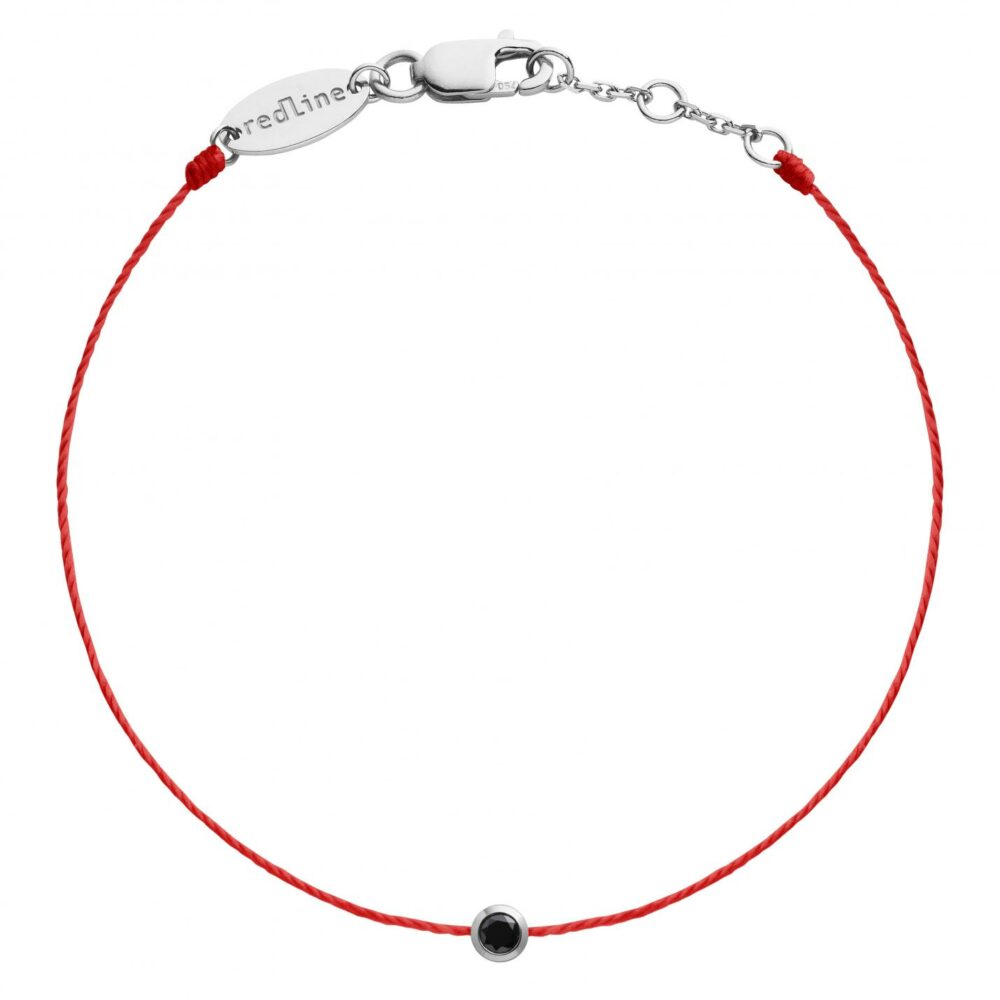 REDLINE – Bracelet Kcolor homme fil rouge et or blanc