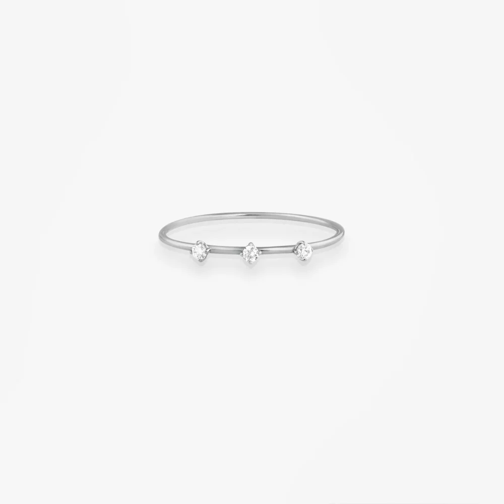 VANRYCKE - Bague Stardust or blanc, diamants