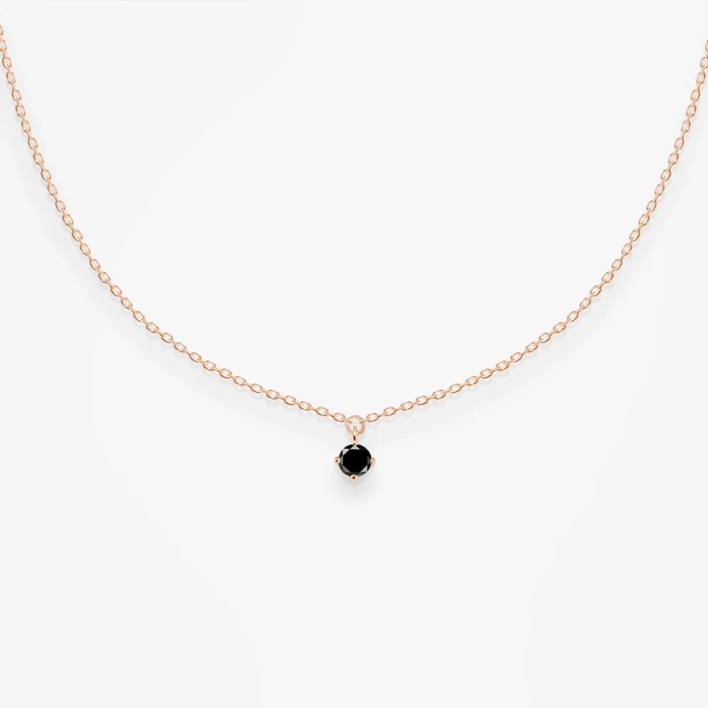 VANRYCKE - Collier Stardust or rose diamant noir – Image 2