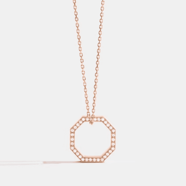 JEM - Collier Octogone 14 pavé