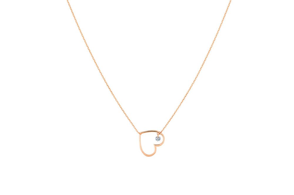 La Brune & la Blonde - Collier Pop en plein coeur diamant