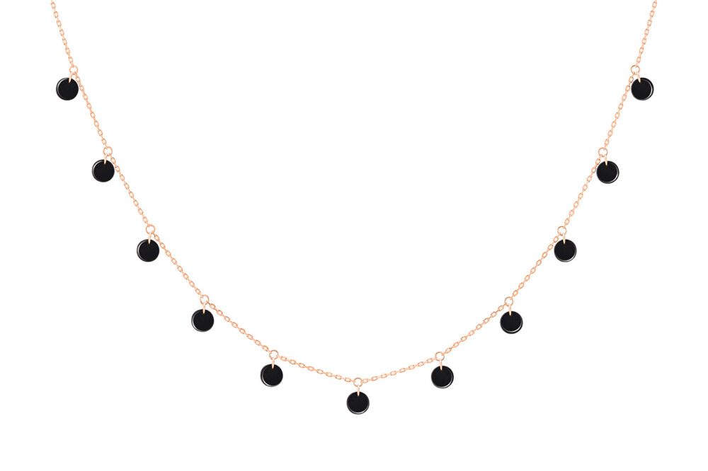 La Brune & la Blonde - Collier Polka onyx