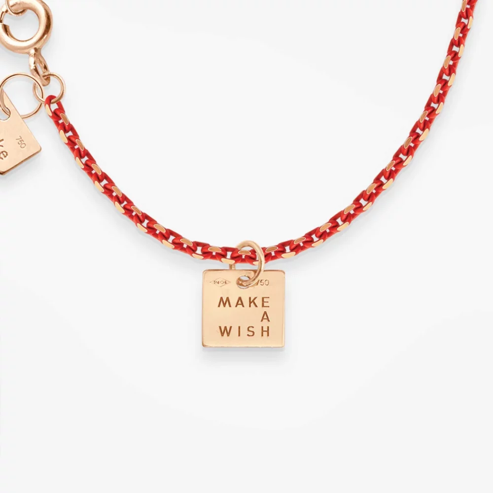 VANRYCKE - Bracelet Make a wish émaille rouge – Image 2