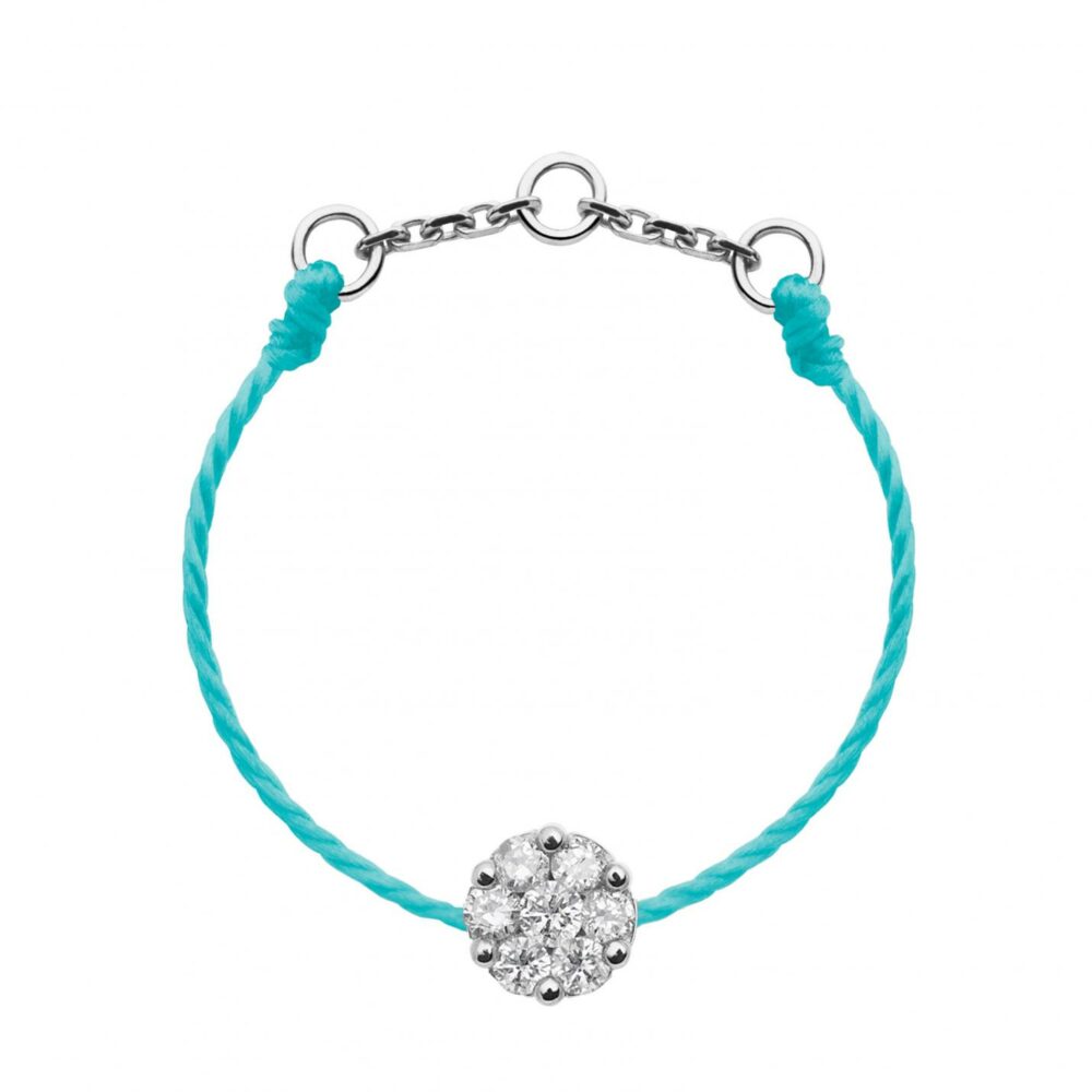 REDLINE – Bague Illusion fil baltique or blanc