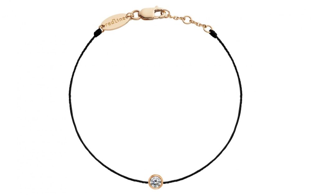 REDLINE - Bracelet Pure or rose fil noir