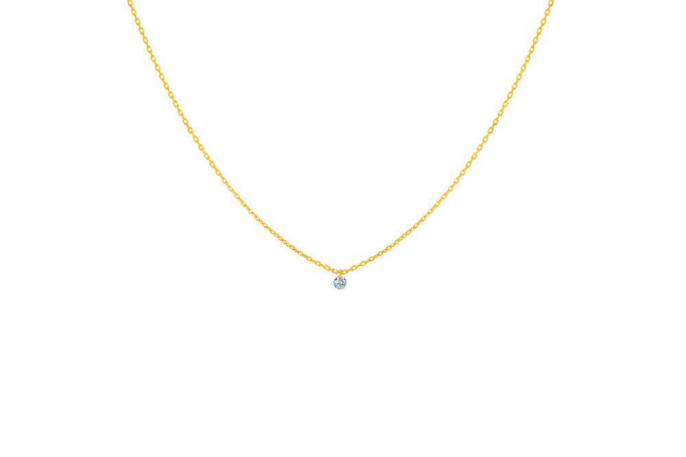 La Brune & la Blonde - Collier 360° or jaune, diamant