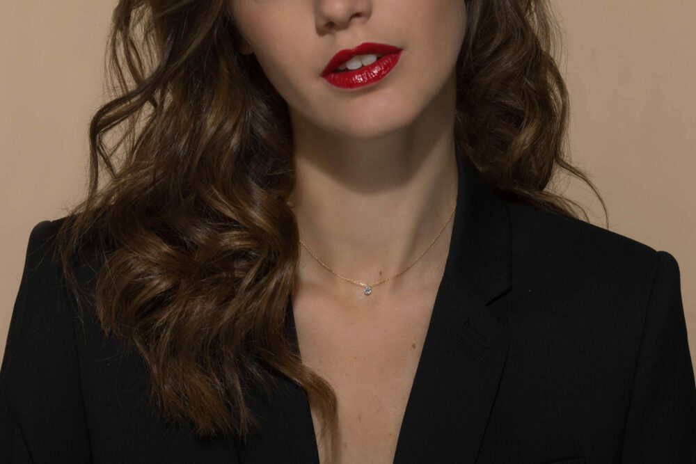 La Brune & la Blonde - Collier 360° or gris, diamant – Image 2