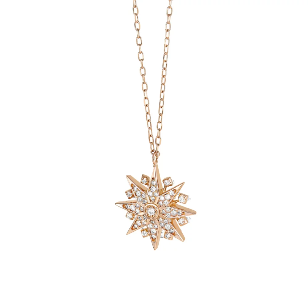 Maria Battaglia - Collier Diana or rose, diamants