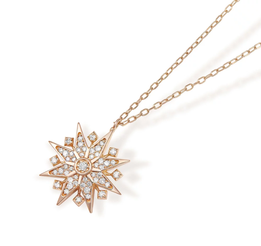 Maria Battaglia - Collier Diana or rose, diamants – Image 2