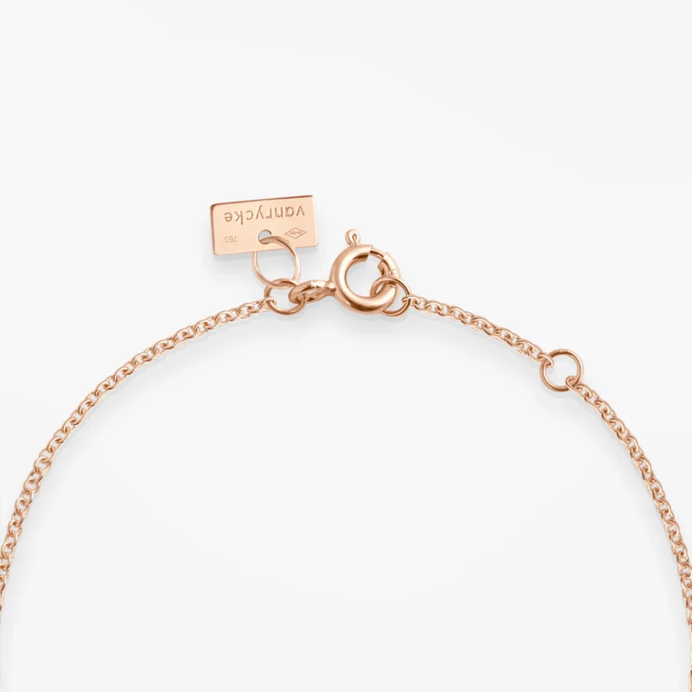 VANRYCKE - Collier abécédaire or rose M – Image 3