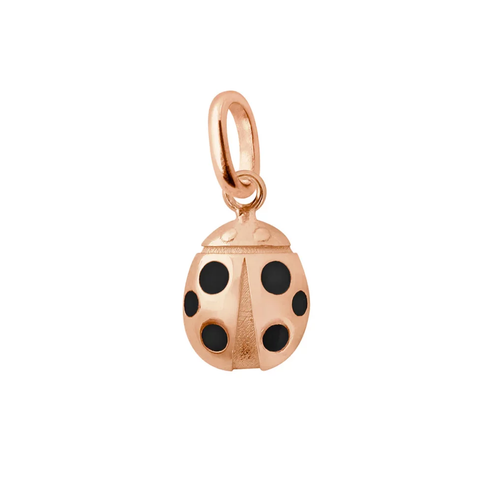 Gigi Clozeau - Pendentif Ladybug or rose, noir