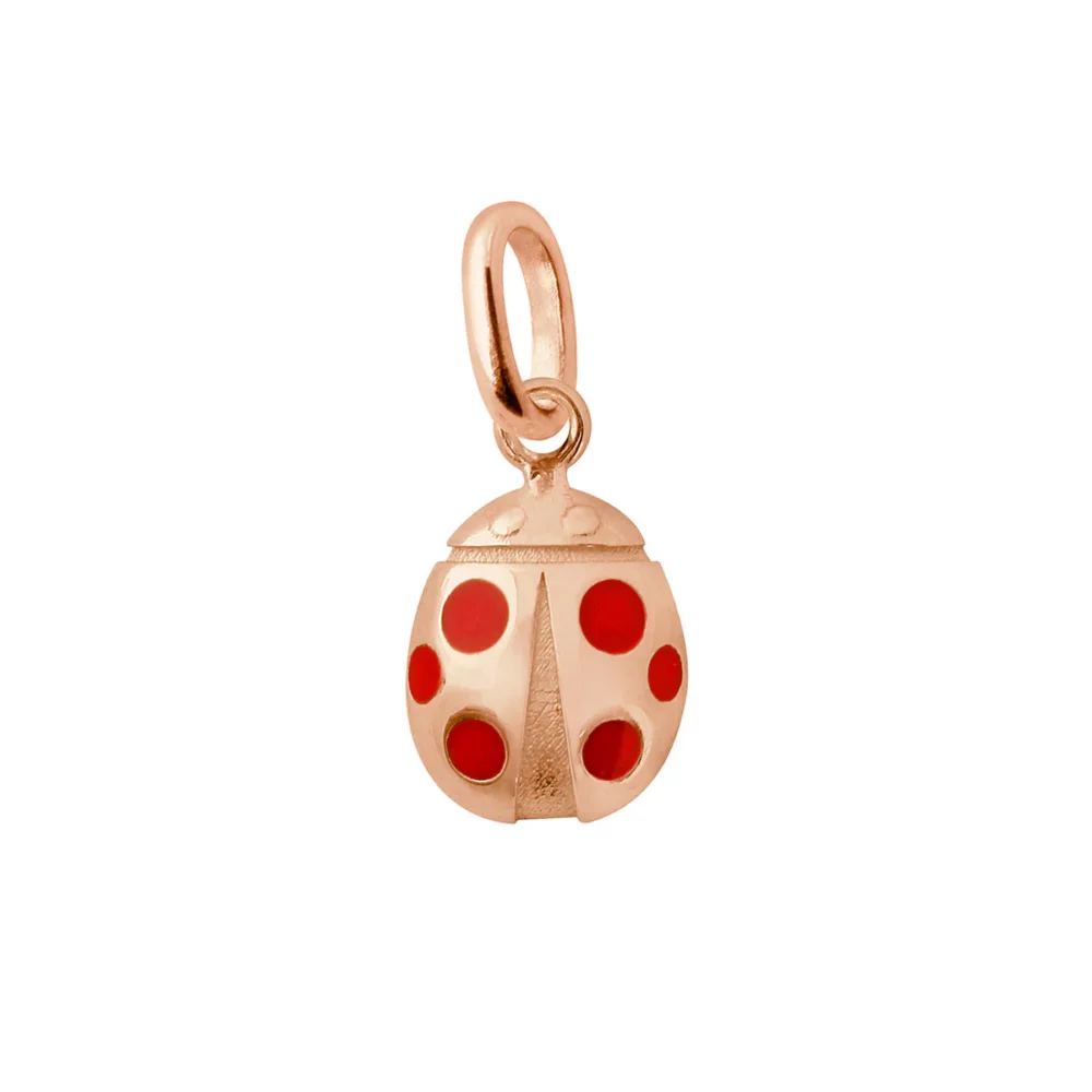 Gigi Clozeau - Pendentif Ladybug or rose, coquelicot