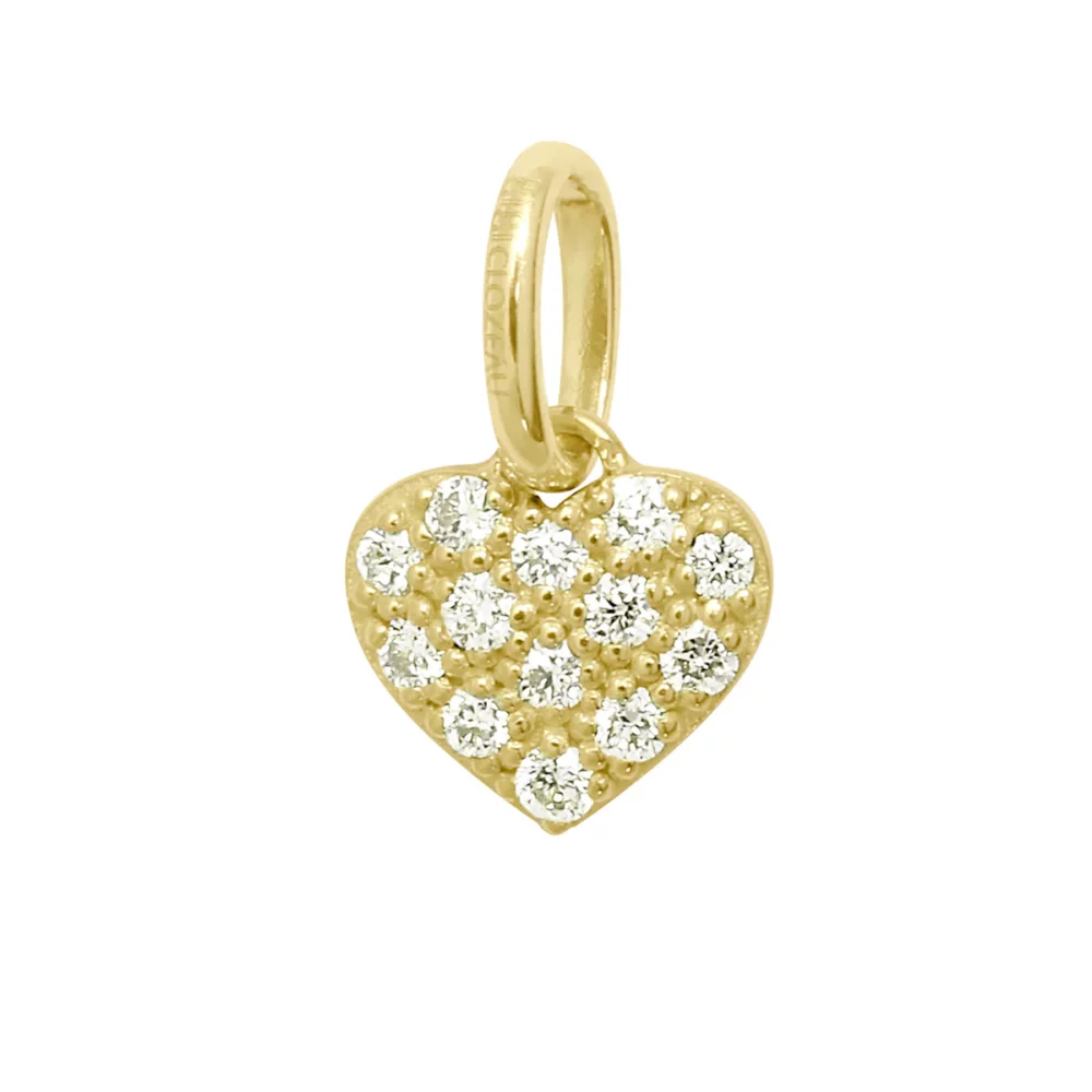 Gigi Clozeau - Pendentif cœur In love, or jaune diamants