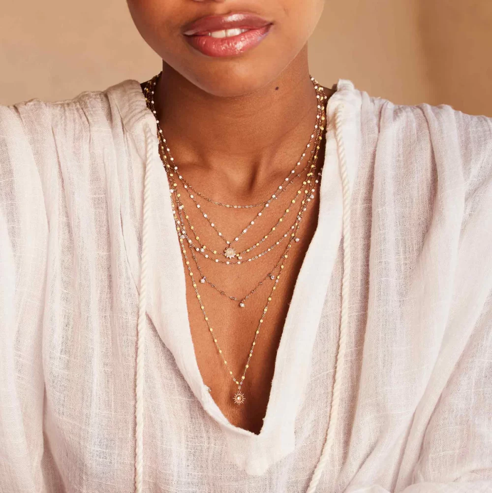 Gigi Clozeau - Pendentif Soleil, or rose – Image 3
