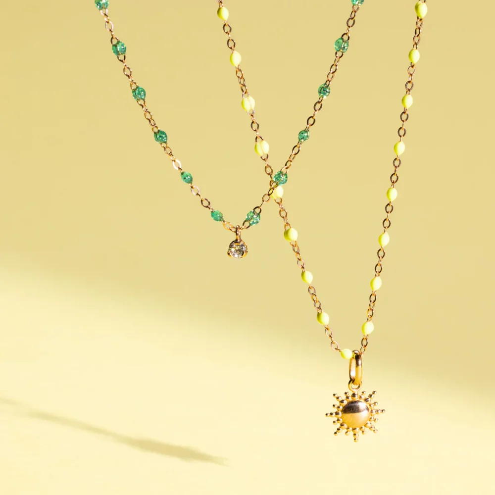 Gigi Clozeau - Pendentif Soleil, or rose – Image 2