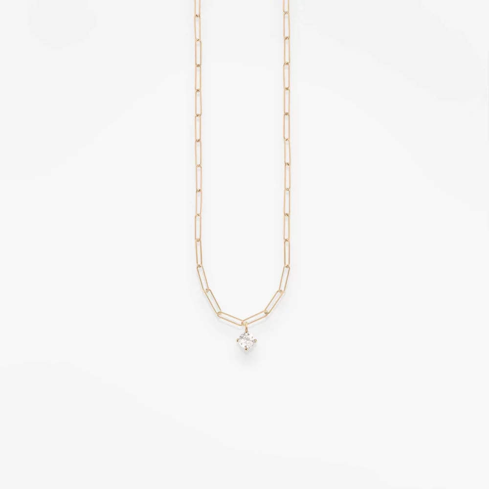 VANRYCKE - Collier Shaman or rose & diamant