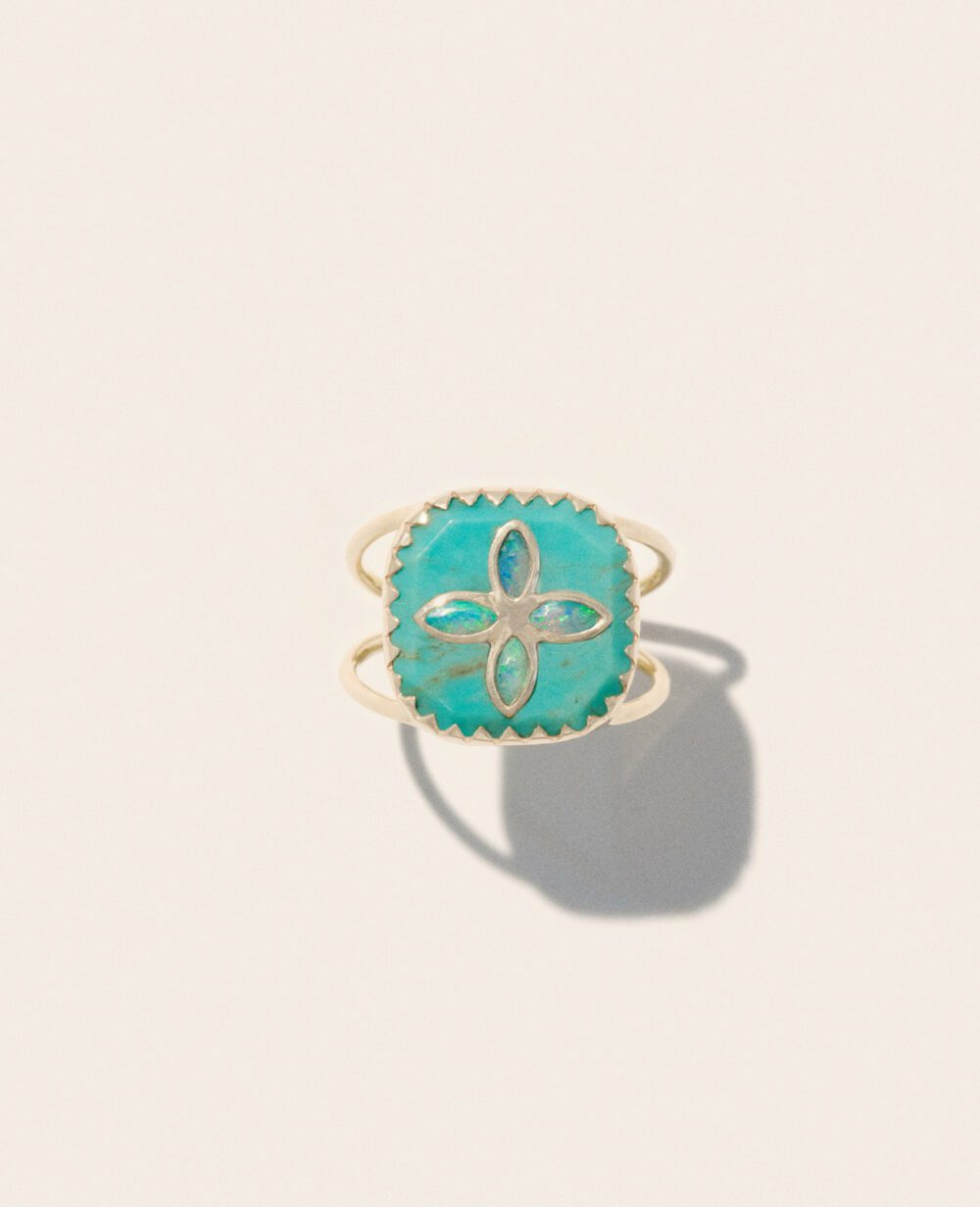 PASCALE MONVOISIN - Bague Bowie n°2 turquoise