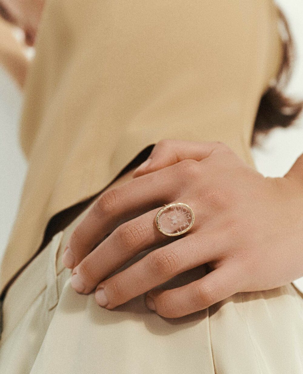 PASCALE MONVOISIN - Bague L'Amour crystal – Image 5