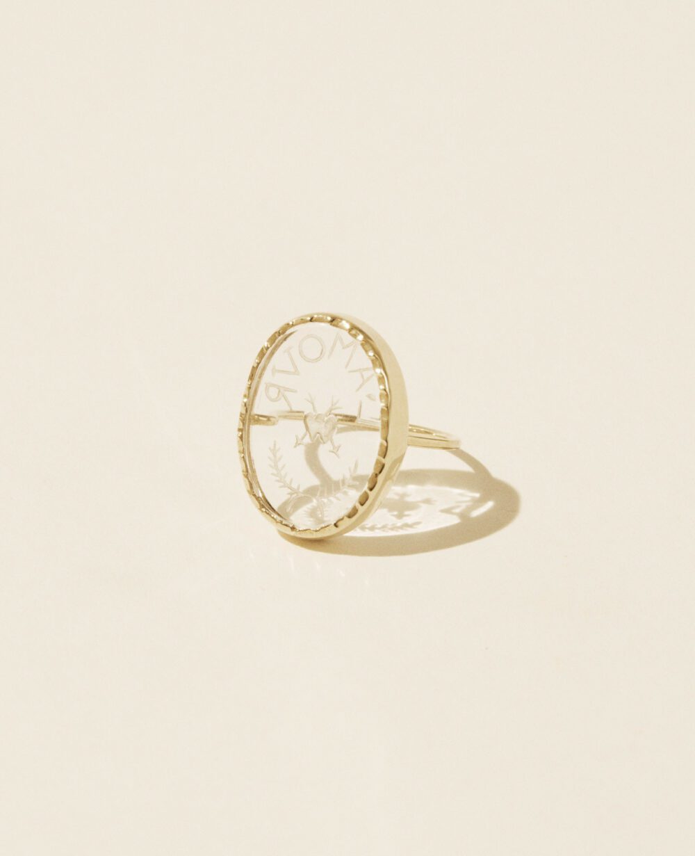 PASCALE MONVOISIN - Bague L'Amour crystal
