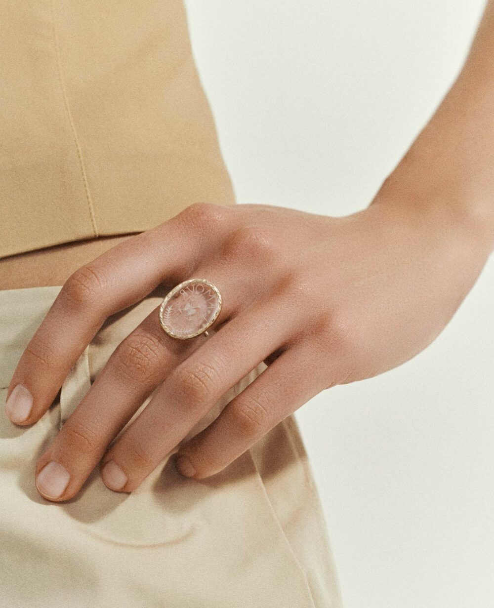 PASCALE MONVOISIN - Bague L'Amour crystal – Image 2