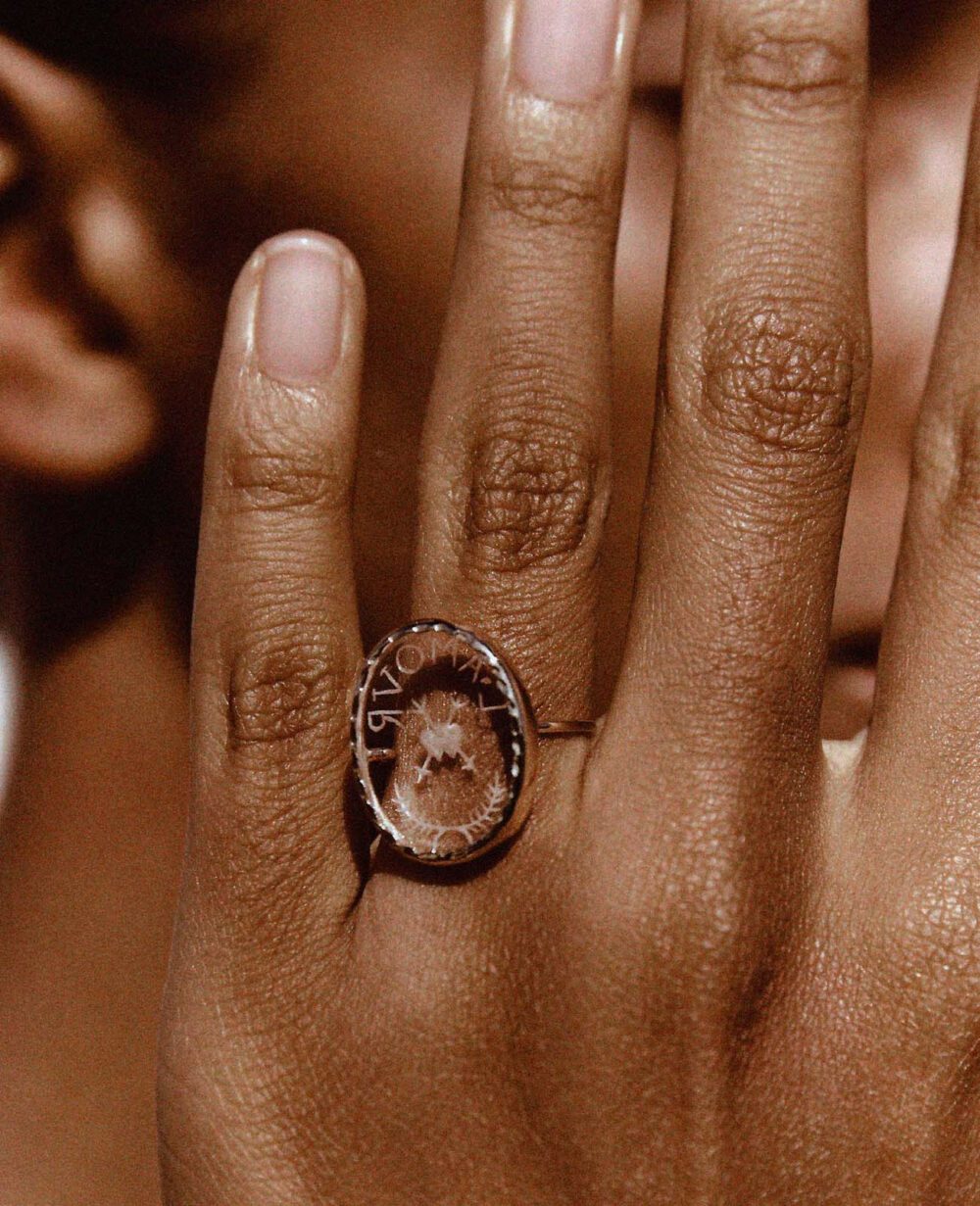 PASCALE MONVOISIN - Bague L'Amour crystal – Image 4
