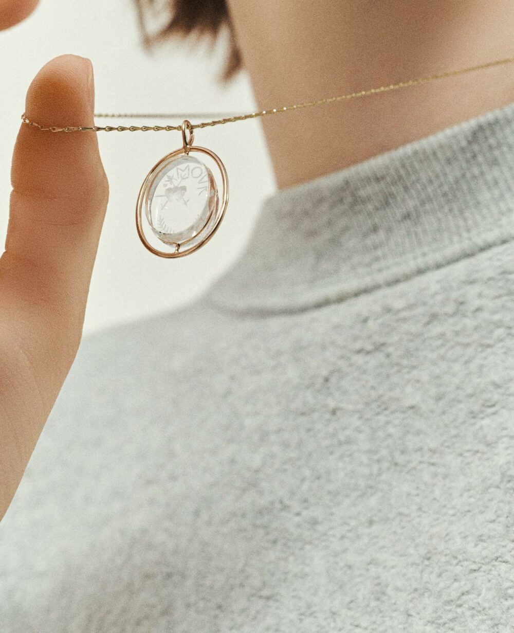 PASCALE MONVOISIN - Collier L'Amour n°1 cristal – Image 3