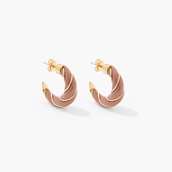 Aurélie Bidermann - Boucles d'oreilles Diana cappuccino