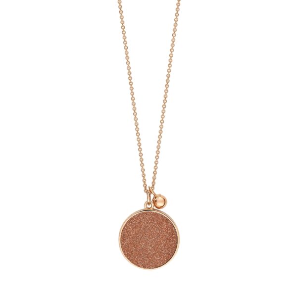 GINETTE NY – ever gold sandstone disc on chain