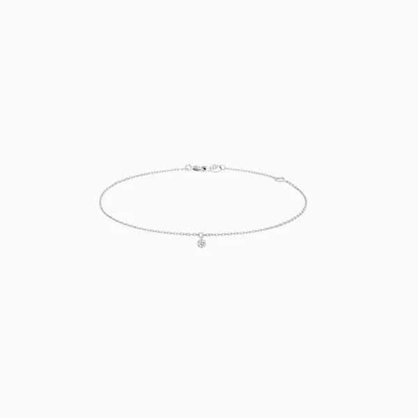 La Brune & la Blonde - Bracelet 360° or gris 1 diamant