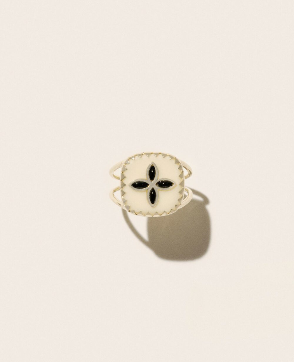 PASCALE MONVOISIN - Bague Bowie n°2 Blanc Onyx